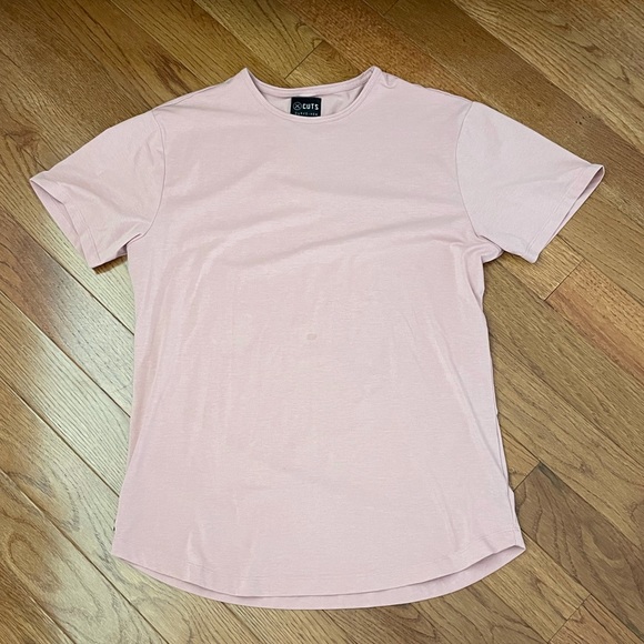 Cuts Crest Pink Short Sleeve Men's Tee - Picture 1 of 4